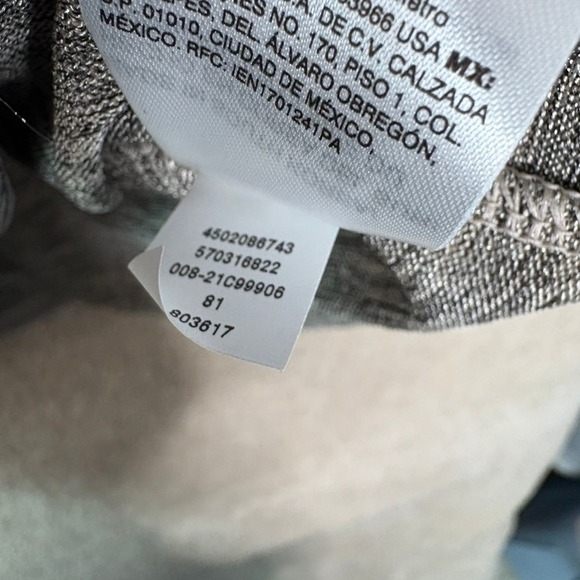 CHICO'S Cowl Neck Top Women's Medium Size 1 Metallic Shimmer Holiday Glam - Picture 7 of 9